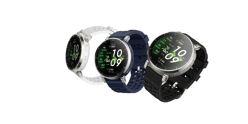 Amazfit Active 3 3,35 cm (1.32″) AMOLED Digitaalne 466 x 466 pikslit Puutetundlik ekraan Kuld GPS (satelliit)