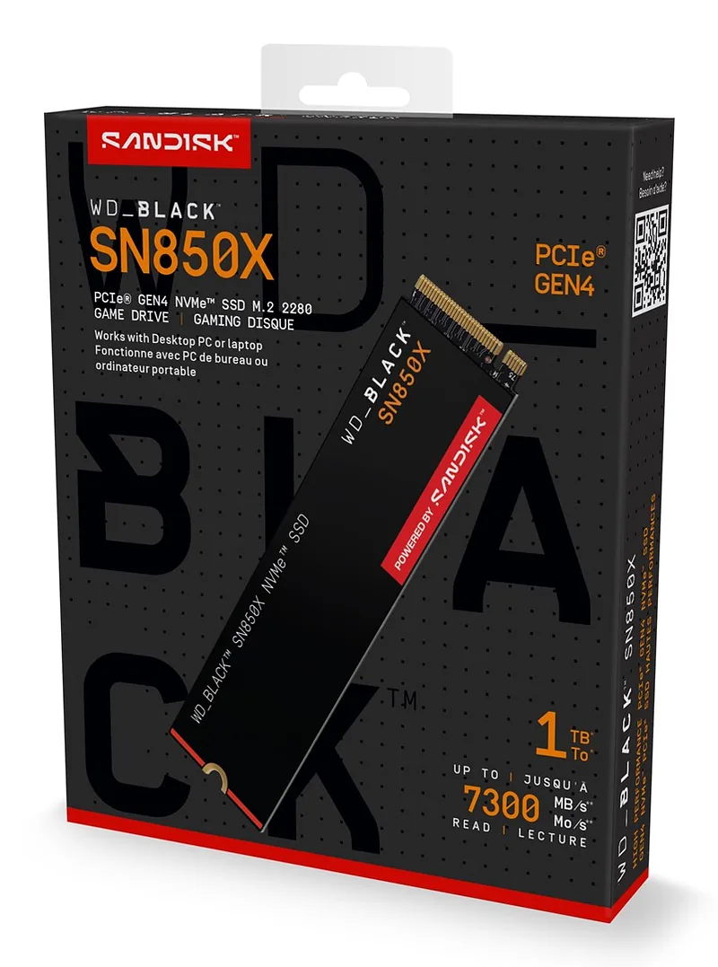 Western Digital Black WD_BLACK™ SN850X NVMe™ SSD POWERED BY SANDISK 1 TB