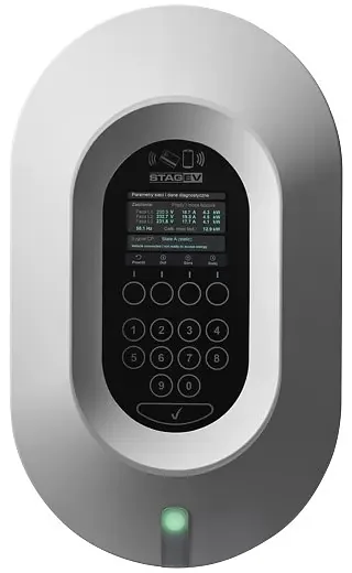 STAG EV CORE Charging Station (Charging Cable) White, Graphite