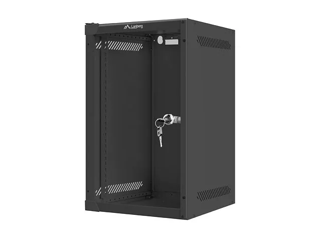 Lanberg wall-mount cabinet 10″ 9U (280×310, black)