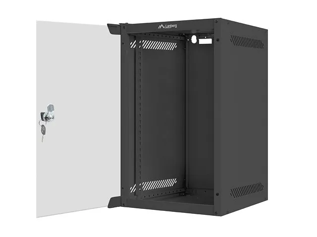 Lanberg wall-mount cabinet 10″ 9U (280×310, black)