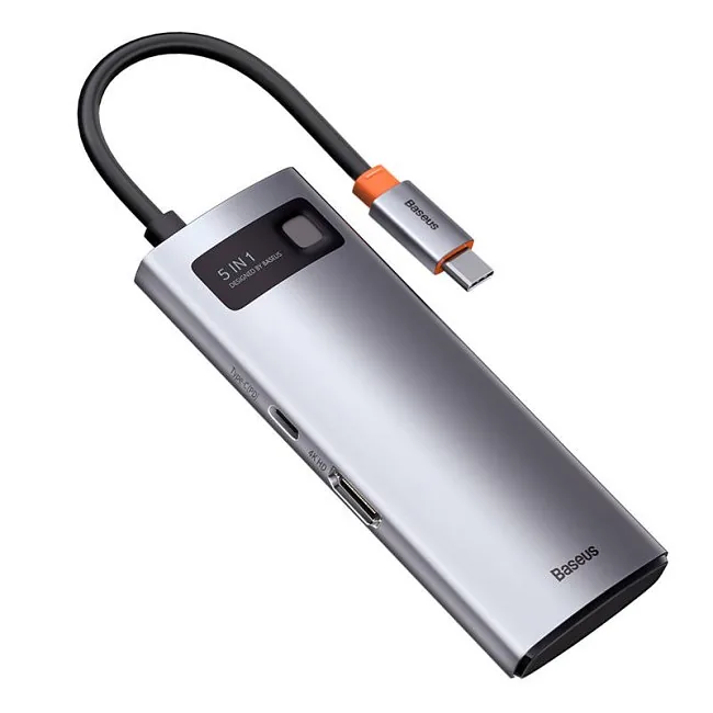 Baseus 5w1 USB-C na 3x USB 3.0 + HDMI + USB-C PD