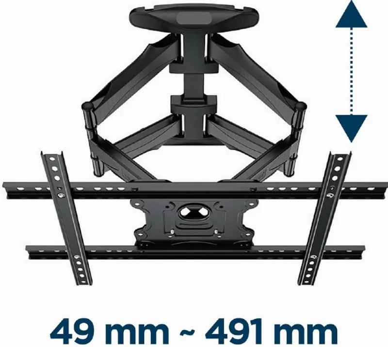 Gembird Full-motion TV Wall Mount 600×400 / 45kg