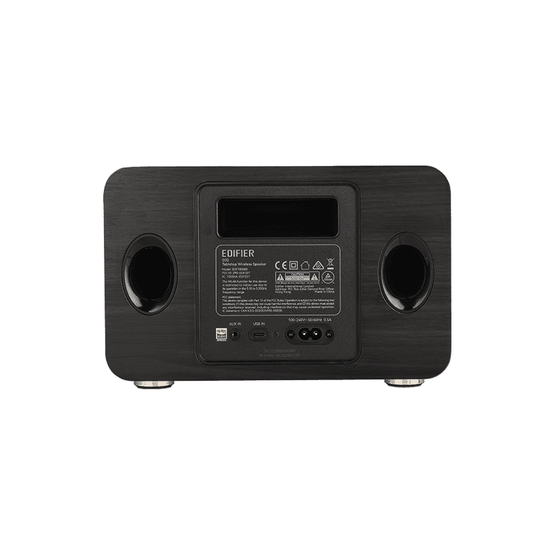 Edifier Tabletop Wireless Speaker, D32, 60 W, Bluetooth, Black Walnut, Wireless connection