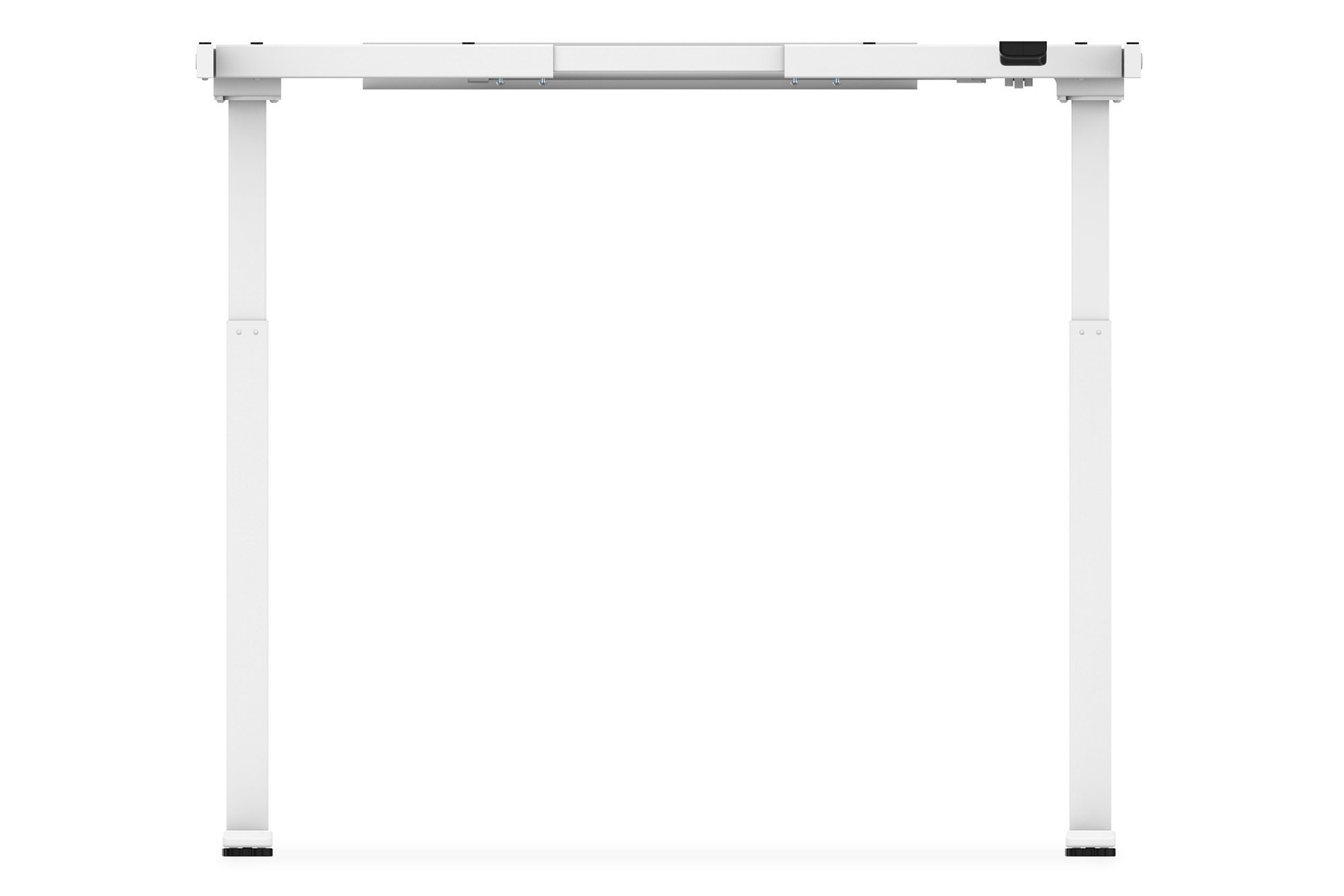 Desk frame, 71.5 - 121.5 cm, Maximum load weight 70 kg, White