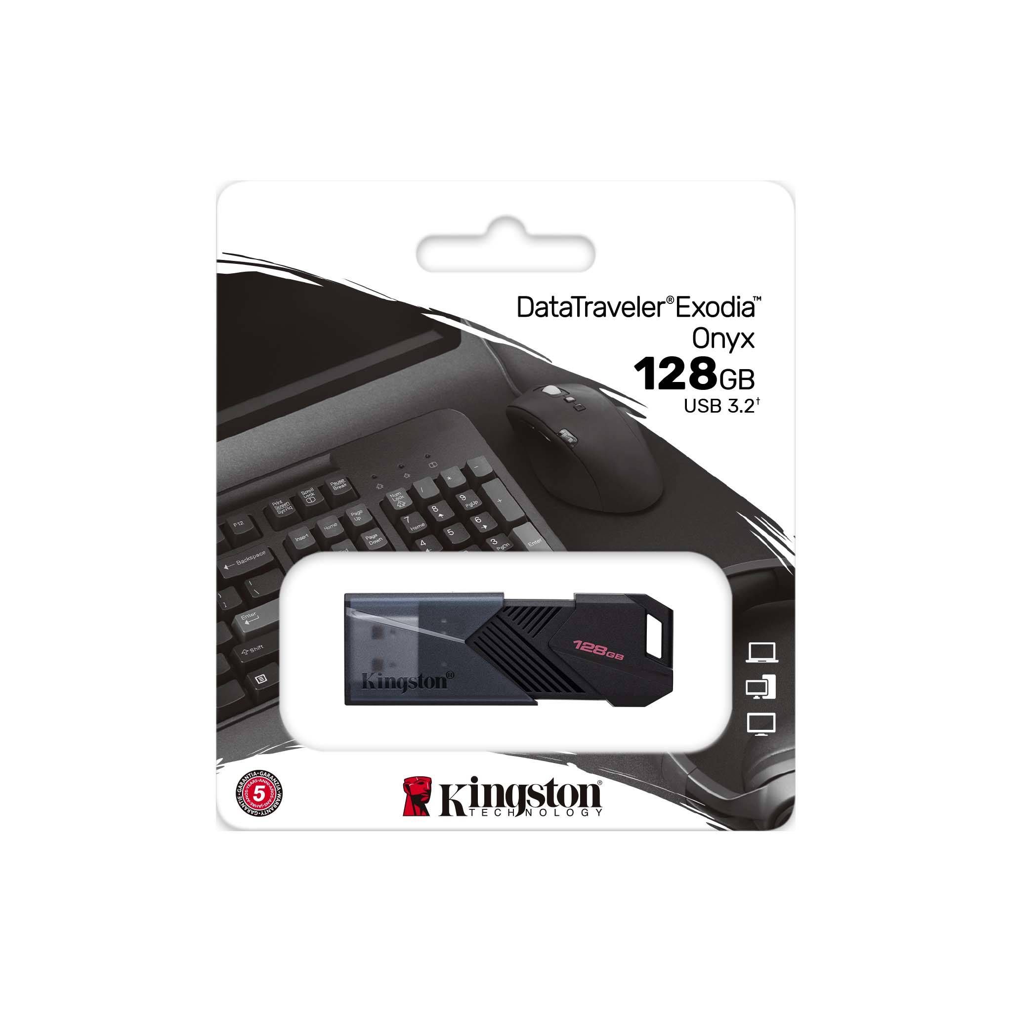 Kingston 128GB Portable USB 3.2 Gen 1 DataTraveler Exodia Onyx, EAN: 740617332742