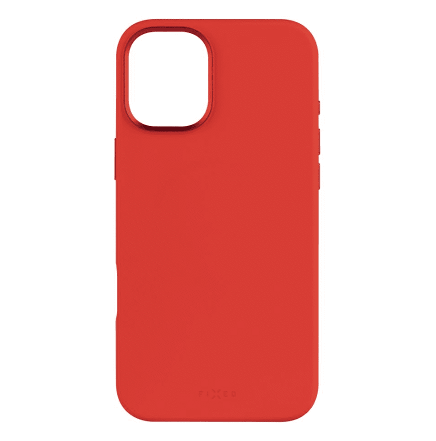 Fixed MagFlow, Back cover, Apple, iPhone 16 Plus, Liquid silicon, Red