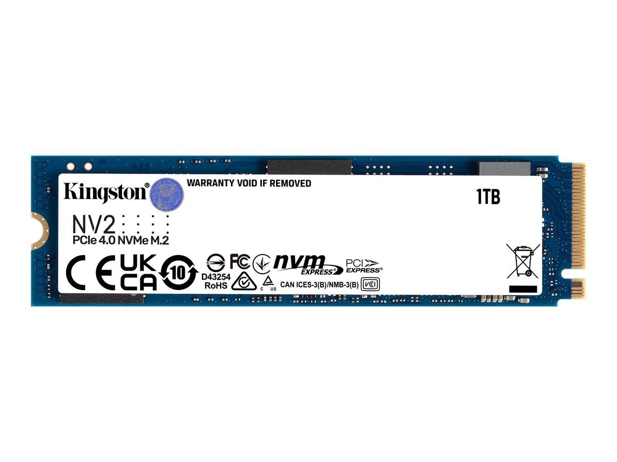 Kingston 1000GB/1TB NV2 M.2 2280 PCIe 4.0 NVMe SSD, up to 3500/2100MB/s, 320TBW, EAN: 740617329919