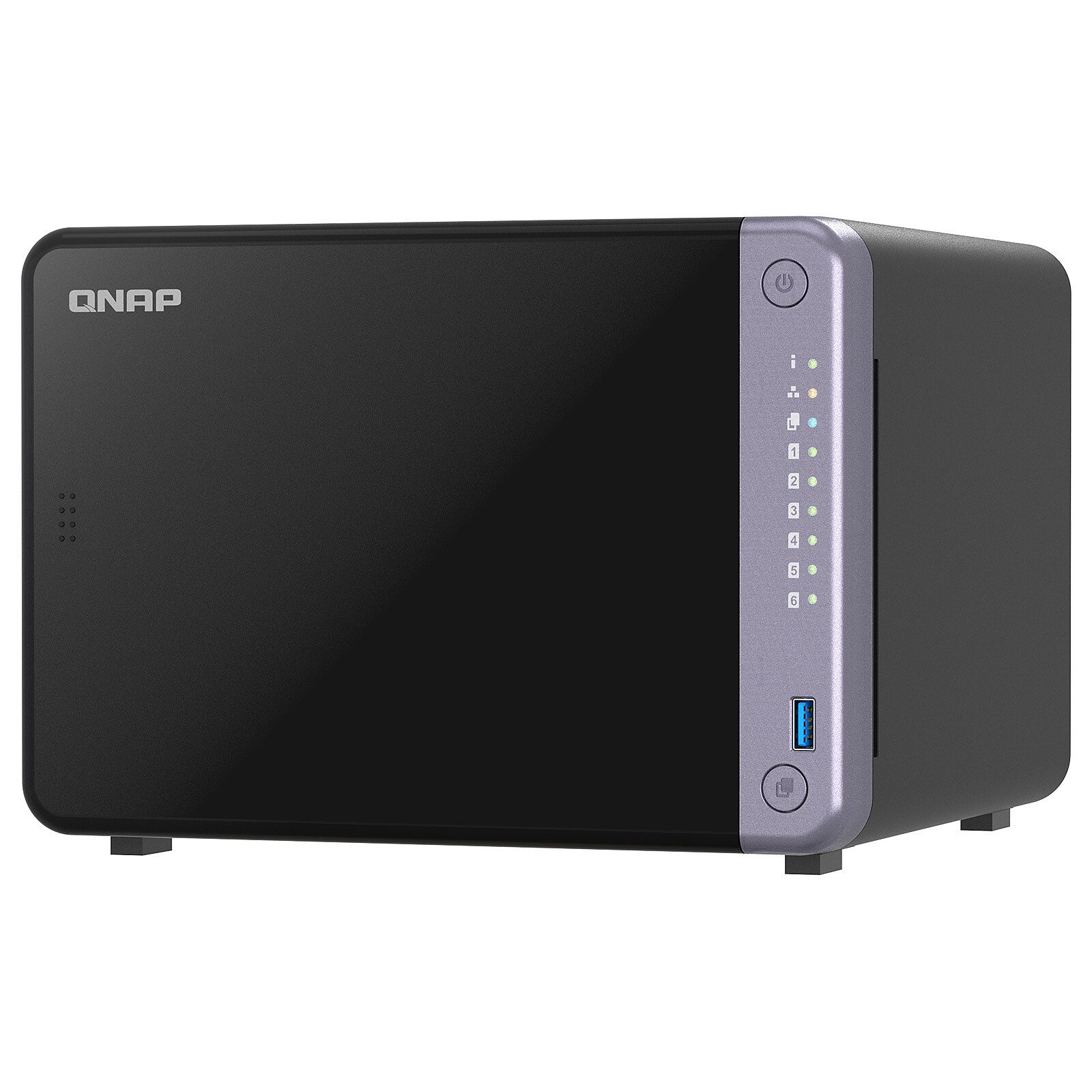 QNAP Cost-effective 6-bay 10GbE NAS, TS-632X-4G, Alpine, AL524, Processor frequency 2 GHz, 4 GB, DDR4 SODIMM, 120W adapter (12VDC), 100-240VAC