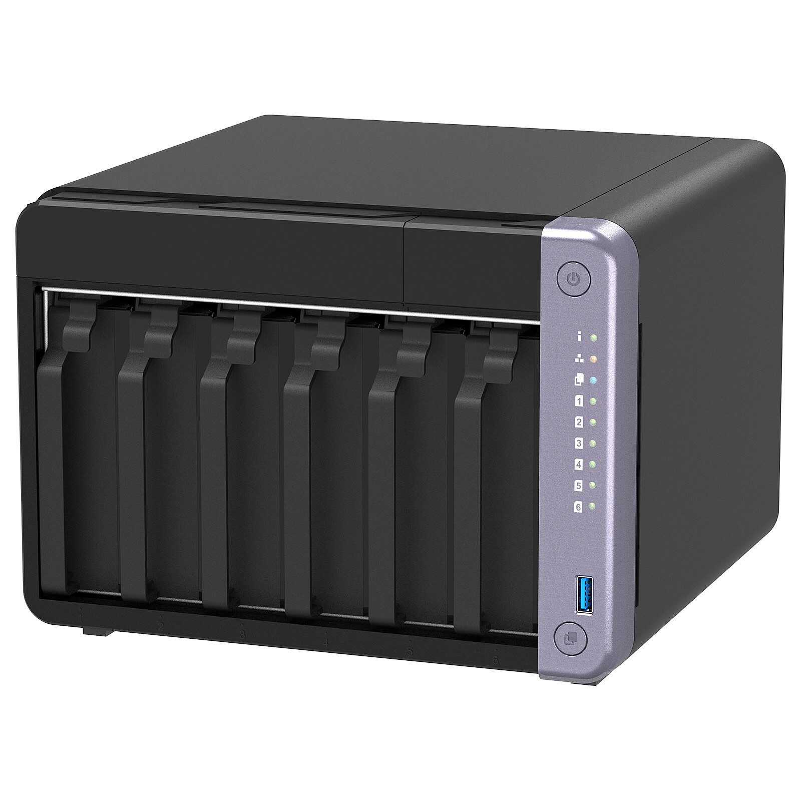 QNAP Cost-effective 6-bay 10GbE NAS, TS-632X-4G, Alpine, AL524, Processor frequency 2 GHz, 4 GB, DDR4 SODIMM, 120W adapter (12VDC), 100-240VAC