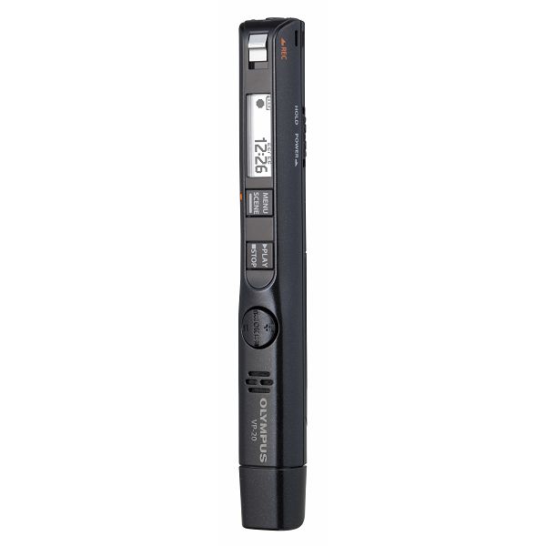 Olympus Digital Voice Recorder VP-20, 8GB, Black, Olympus, Black, Rechargeable, MP3, WAV, WMA