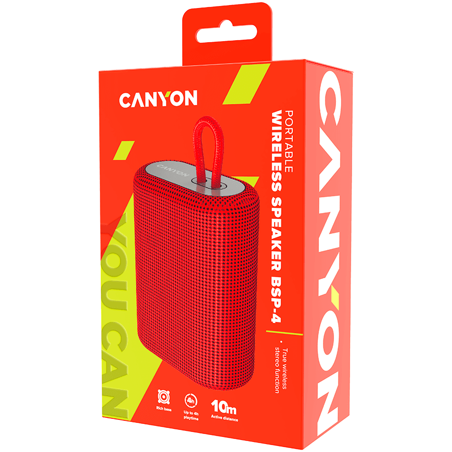 CANYON  speaker BSP-4 5W Red