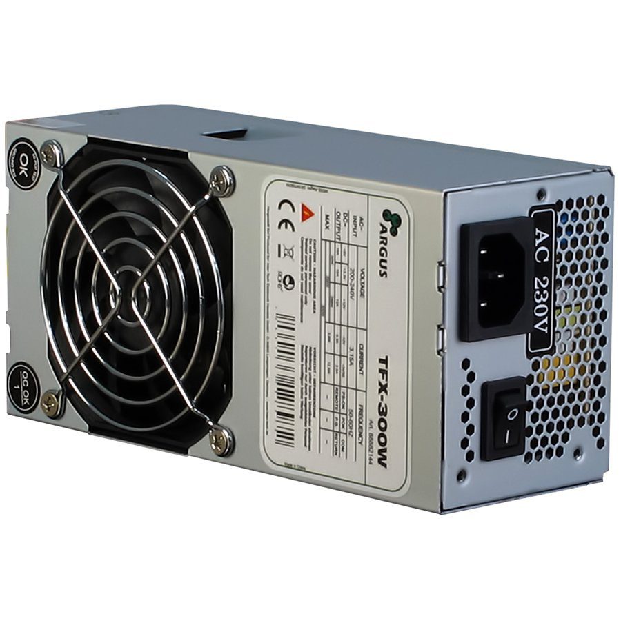 INTER-TECH Power Supply  Argus TFX-300W, Retail, Active PFC, 1x80