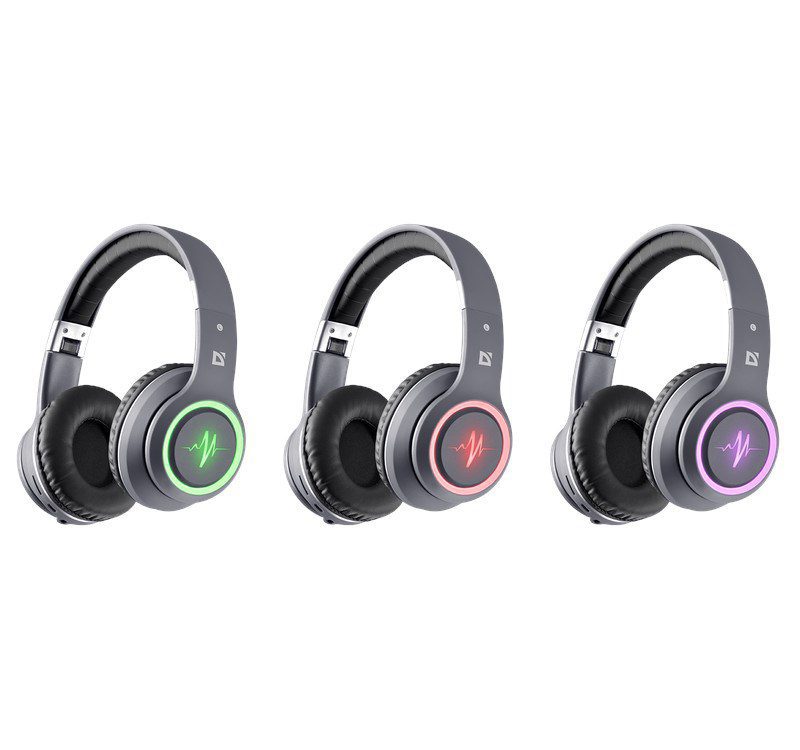 Wireless Headphones with microphone DEFENDER FREEMOTION B571 LED