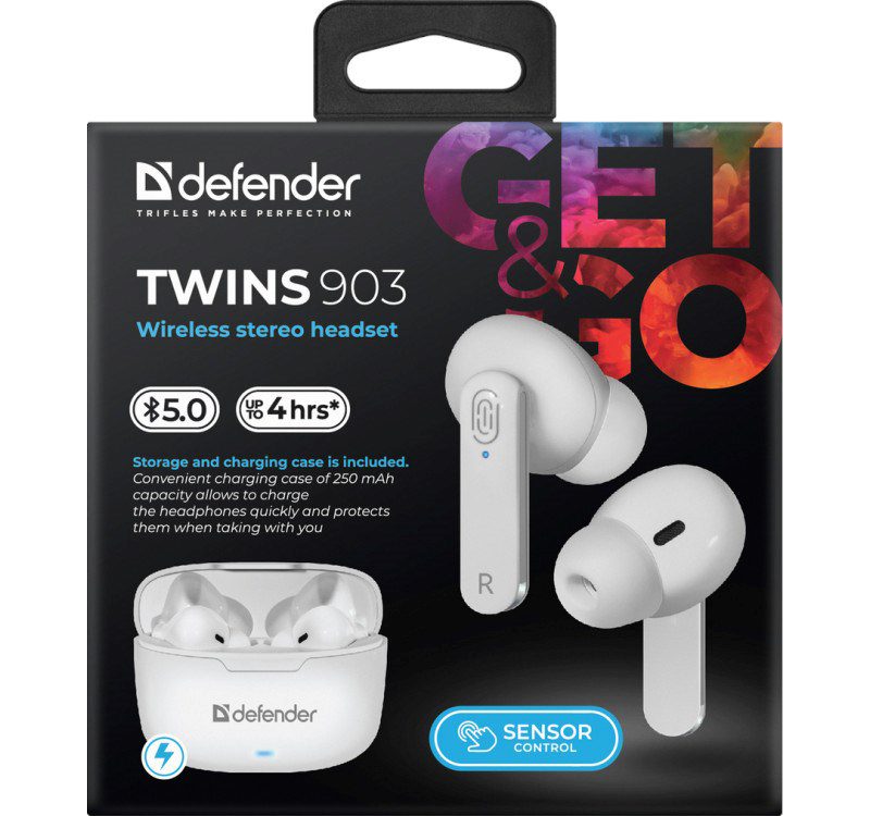 Bluetooth headphones TWINS 903 white