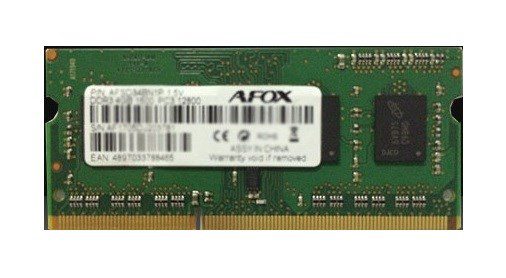 AFOX AFSD34AN1P memory module 4 GB 1 x 4 GB DDR3 1333 MHz