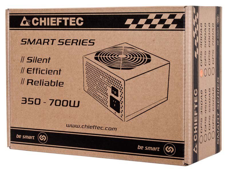 CHIEFTEC PSU 400W 12CM ATX12V V2.3 80+