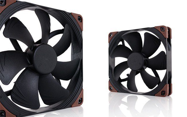 Noctua NF-A14 industrialPPC-2000 Computer case Fan 14 cm Black, Brown