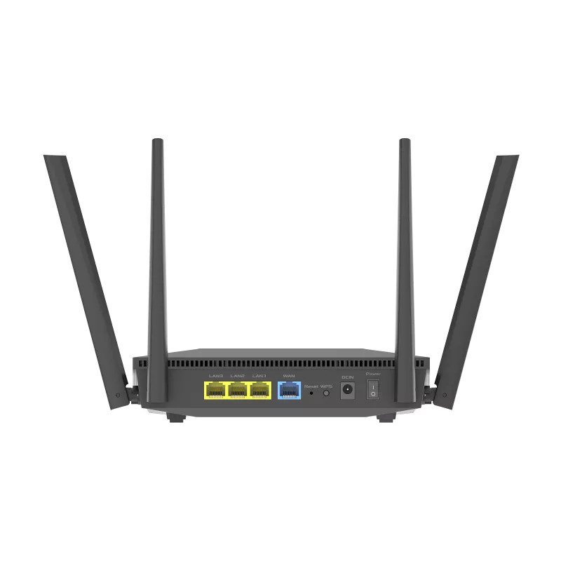 ASUS RT-AX52 AX1800 AiMesh juhtmevaba ruuter Gigabit Ethernet Kaks sagedusala (2,4 GHz / 5 GHz) Must