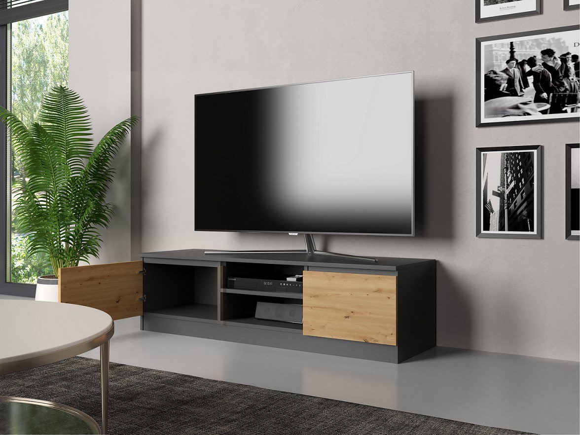 Topeshop RTV 140 ANTR/ARTIS TV stand/entertainment centre 2 shelves