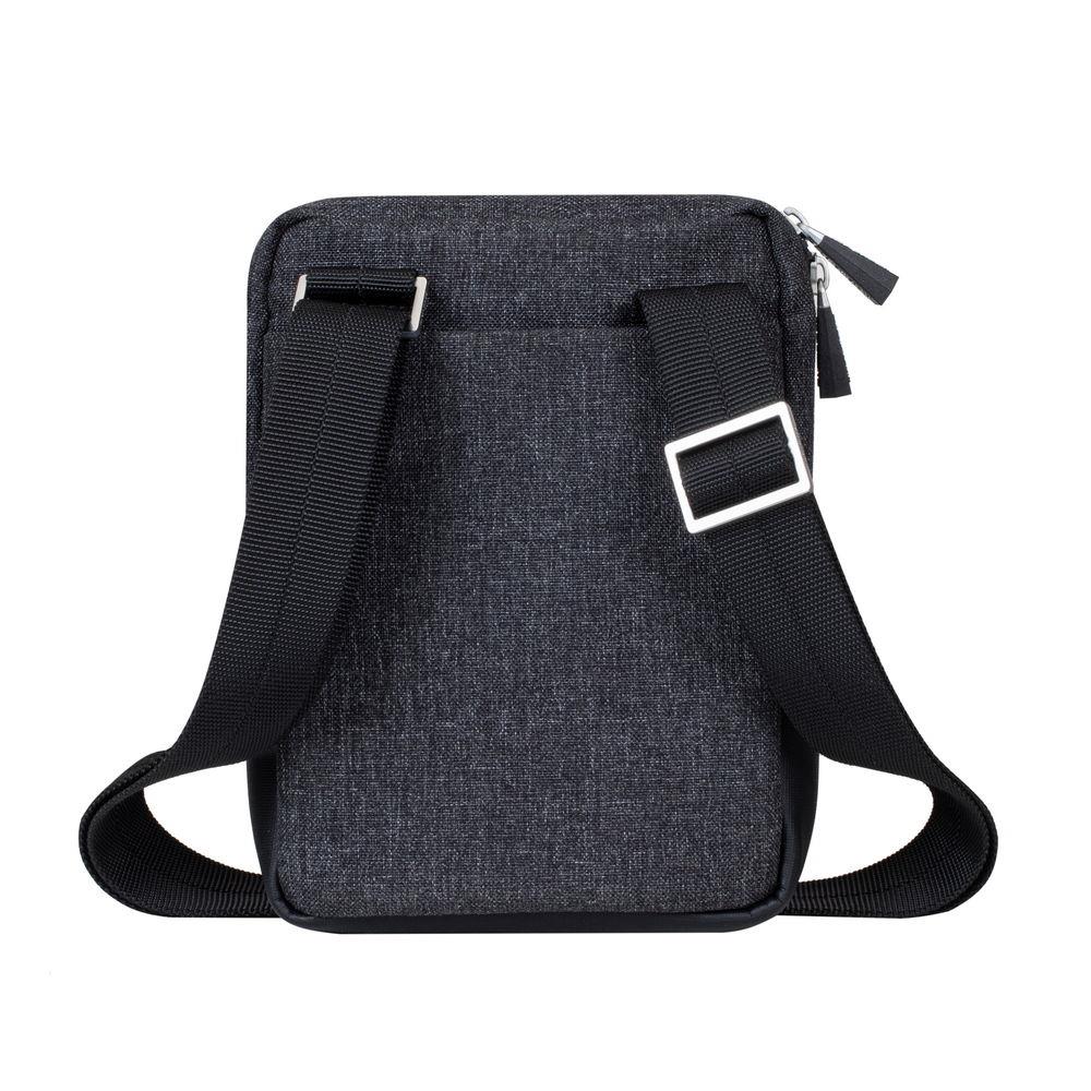 TABLET CASE CROSSBODY 8"/8810 BLACK MELANGE RIVACASE