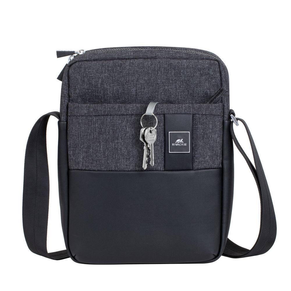 TABLET CASE CROSSBODY 11"/8811 BLACK MELANGE RIVACASE