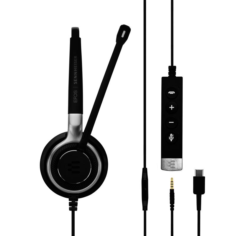 EPOS Sennheiser Headset Impact SC 635 USB-C 3,5mm USBC 3,5mm mono black silver (1000669)