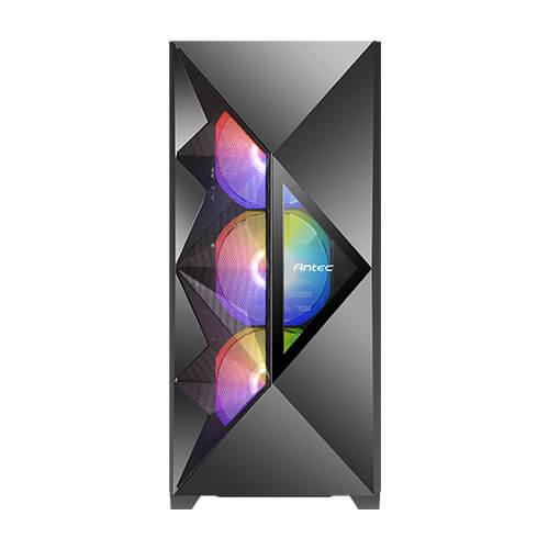 ANTEC Case, DF800 FLUX, MidiTower, Case product features Transparent panel, Not included, ATX, MicroATX, MiniITX, Colour Black, 0-761345-80081-5