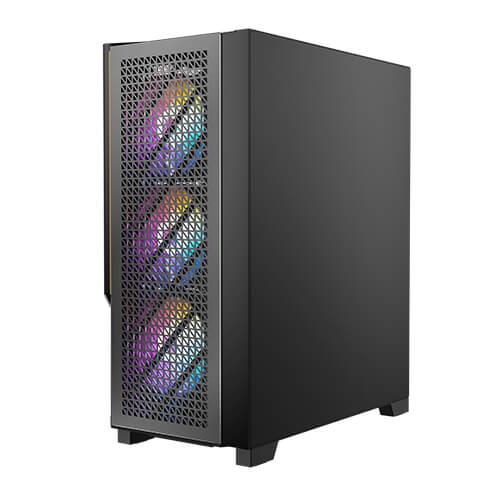 ANTEC Case, P20C ARGB, MidiTower, Not included, ATX, EATX, MicroATX, MiniITX, Colour Black, 0-761345-80107-2