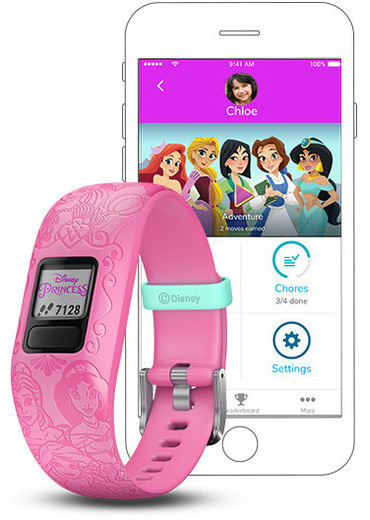 Garmin  aktiivsusmonitor lastele Vivofit Jr.2 Disney Princess, reguleeritav