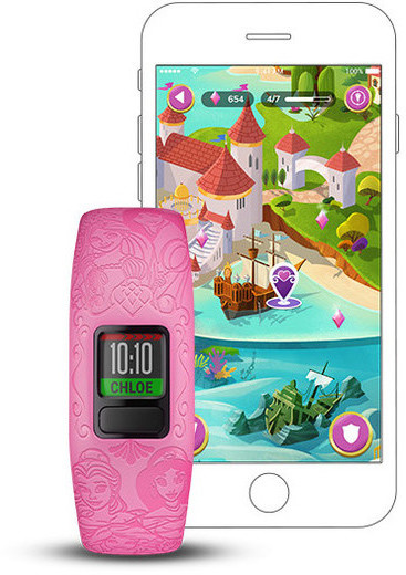 Garmin  aktiivsusmonitor lastele Vivofit Jr.2 Disney Princess, reguleeritav