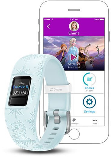 Garmin  aktiivsusmonitor lastele Vivofit Jr. 2 Frozen Elsa, reguleeritav