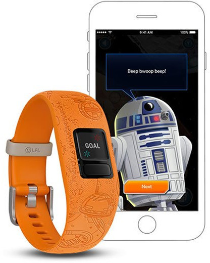 Garmin  aktiivsusmonitor lastele Vivofit Jr. 2 Star Wars Light Side, reguleeritav