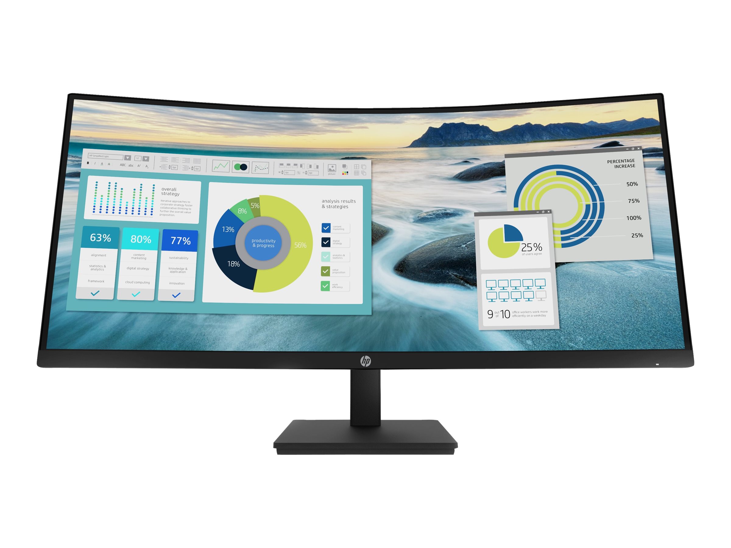 HP P34hc G4 34inch WQHD USB-C Curved