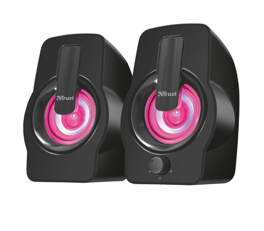 TRUST Speaker, Gemi RGB, P.M.P.O. 12 Watts, 1xAudio-In, Black, 22948