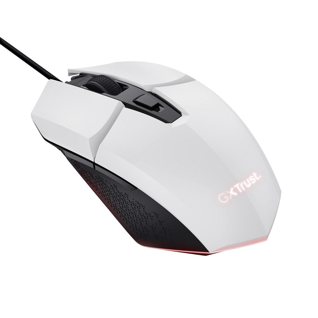 TRUST MOUSE USB OPTICAL GAMING WHITE/GXT 109W FELOX 25066