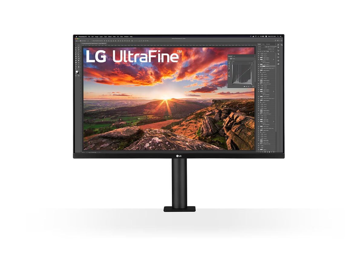 LG 16:9, Black, 3840 x 2160 pixels, 280 cd/m², 31.5 ", HDMI ports quantity 2, 60 Hz, IPS LED LCD, 32UN880P-B, 5 ms, Warranty 24 month(s)