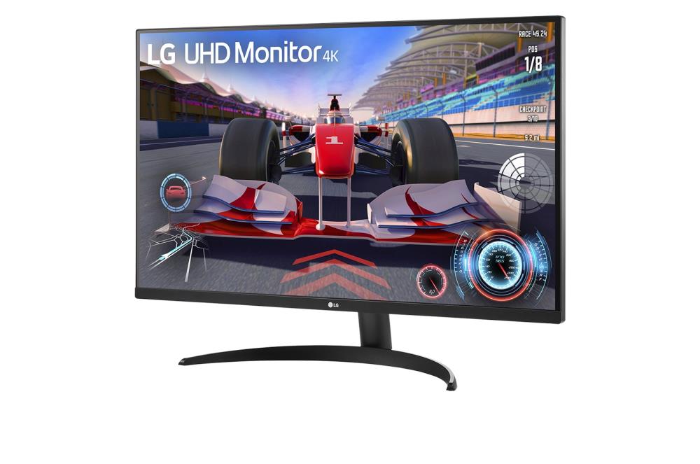 LG  Monitor, 31.5", 4K, Panel VA, 3840x2160, 16:9, 4 ms, Speakers, Swivel, Pivot, Height adjustable, Tilt, Colour Black, 32UR550-B