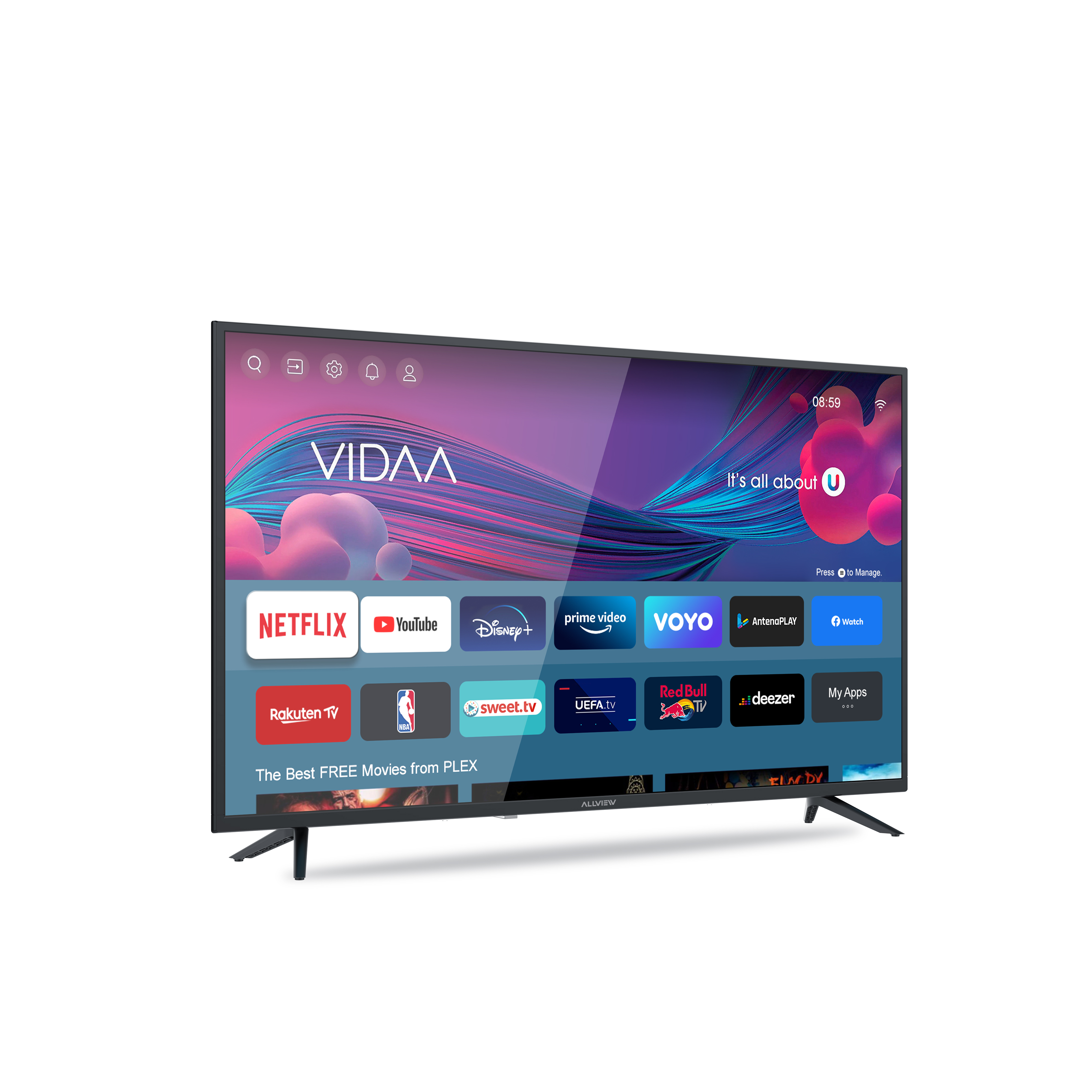 Allview, 43iPlay6000-F, 43" (109 cm), Smart TV, VIDAA, FHD