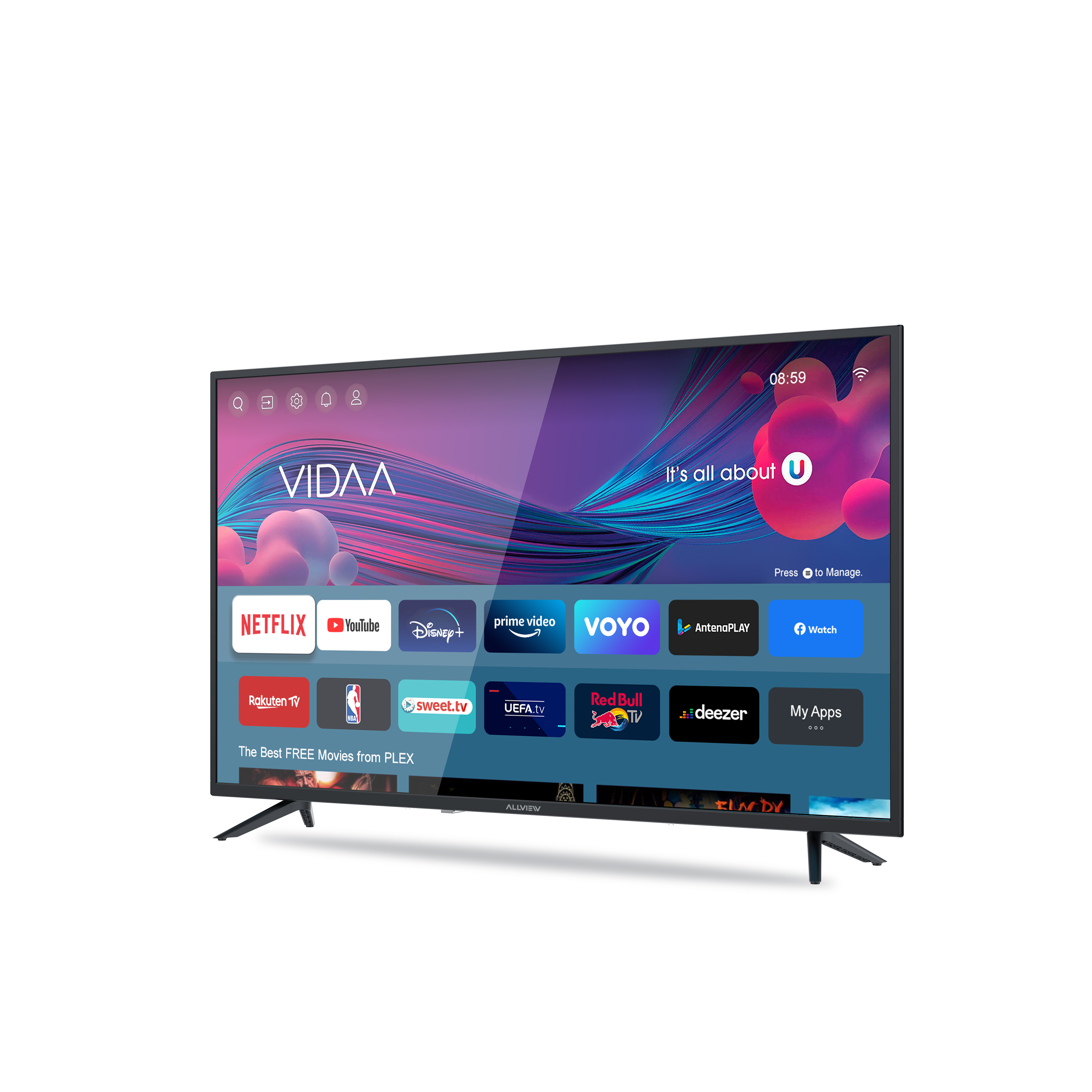 Allview, 43iPlay6000-U, 43" (109 cm), Smart TV, VIDAA, UHD