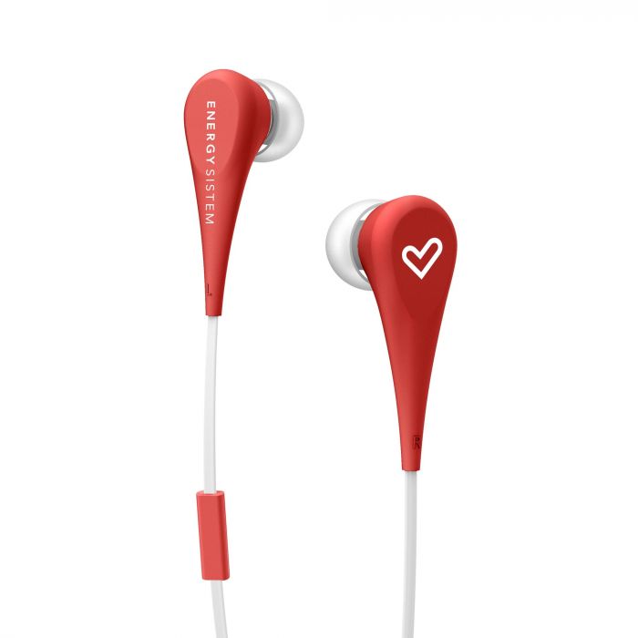 Energy Sistem, Earphones Style 1+, Wired, In-ear, Microphone, Red