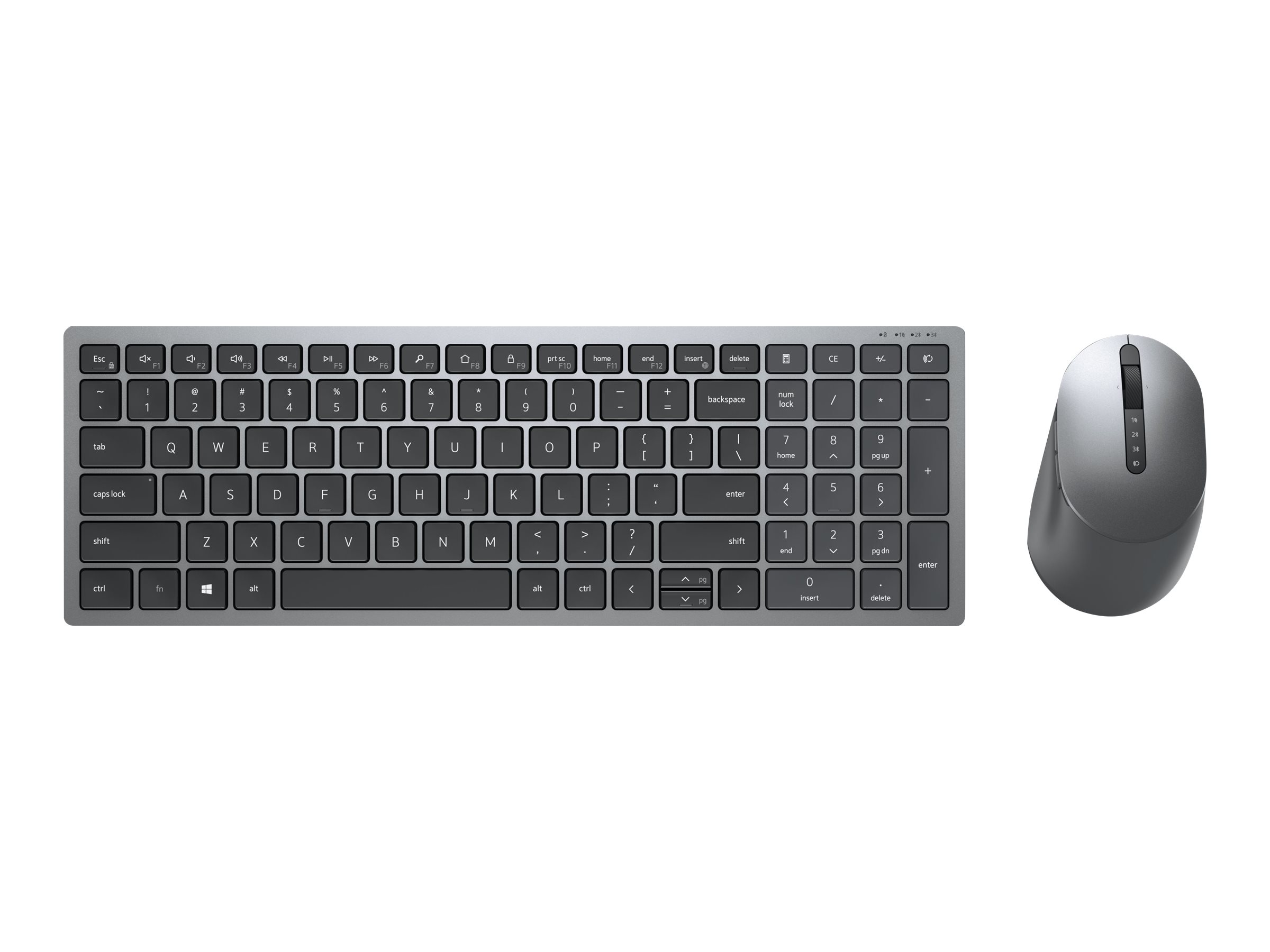 Dell Multi-Device Wireless Keyboard and Mouse - KM7120W - Russian (QWERTY) 