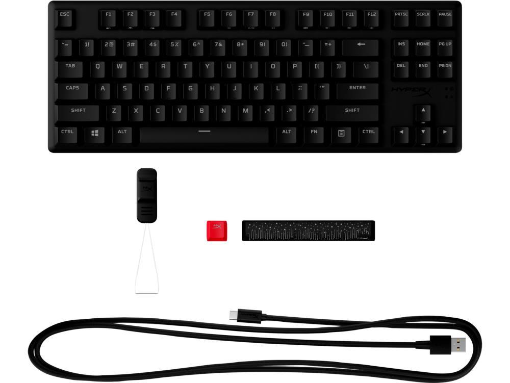 HYPERX klaviatuur ALLOY ORIGINS CORE/PBT HX AQUA 639N9AA#ABA