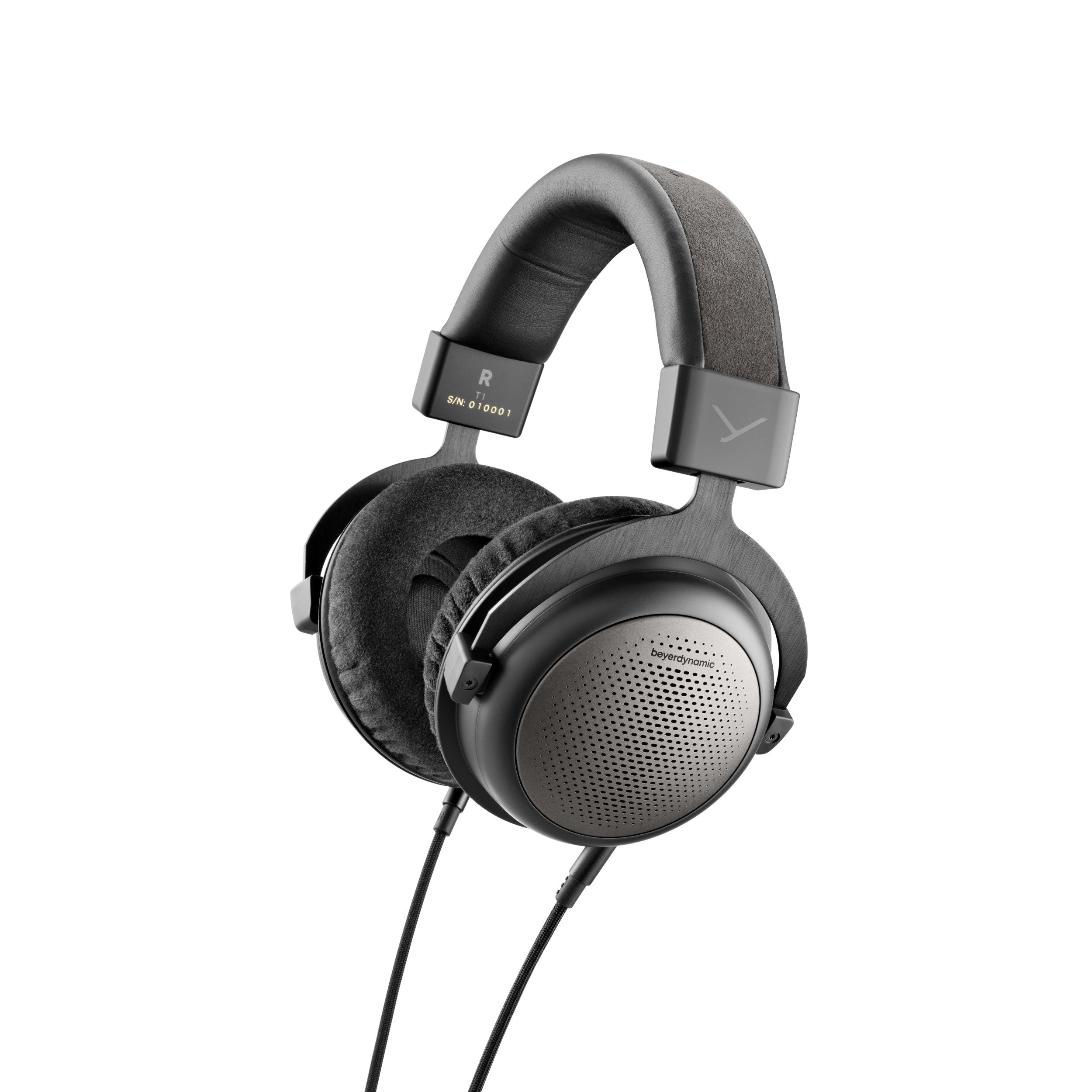 Beyerdynamic, Dynamic Stereo Headphones (3rd generation), T1, Wired, Over-Ear, Black