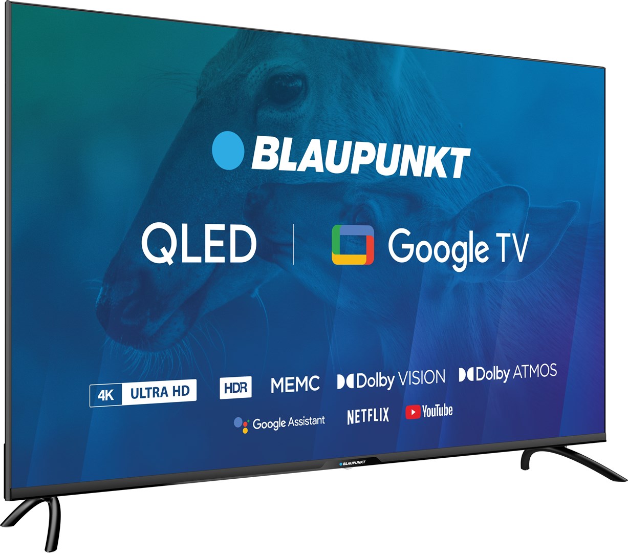 TV 50" Blaupunkt 50QBG7000S 4K Ultra HD QLED, GoogleTV, Dolby Atmos, WiFi 2,4-5GHz, BT, black