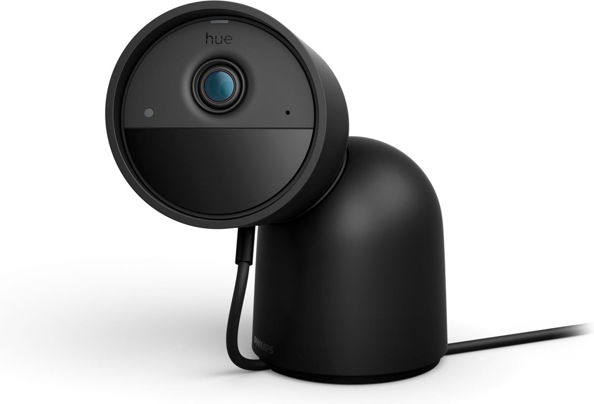 Philips Hue, Secure Wired Desktop Camera, Bullet, IP65, Black