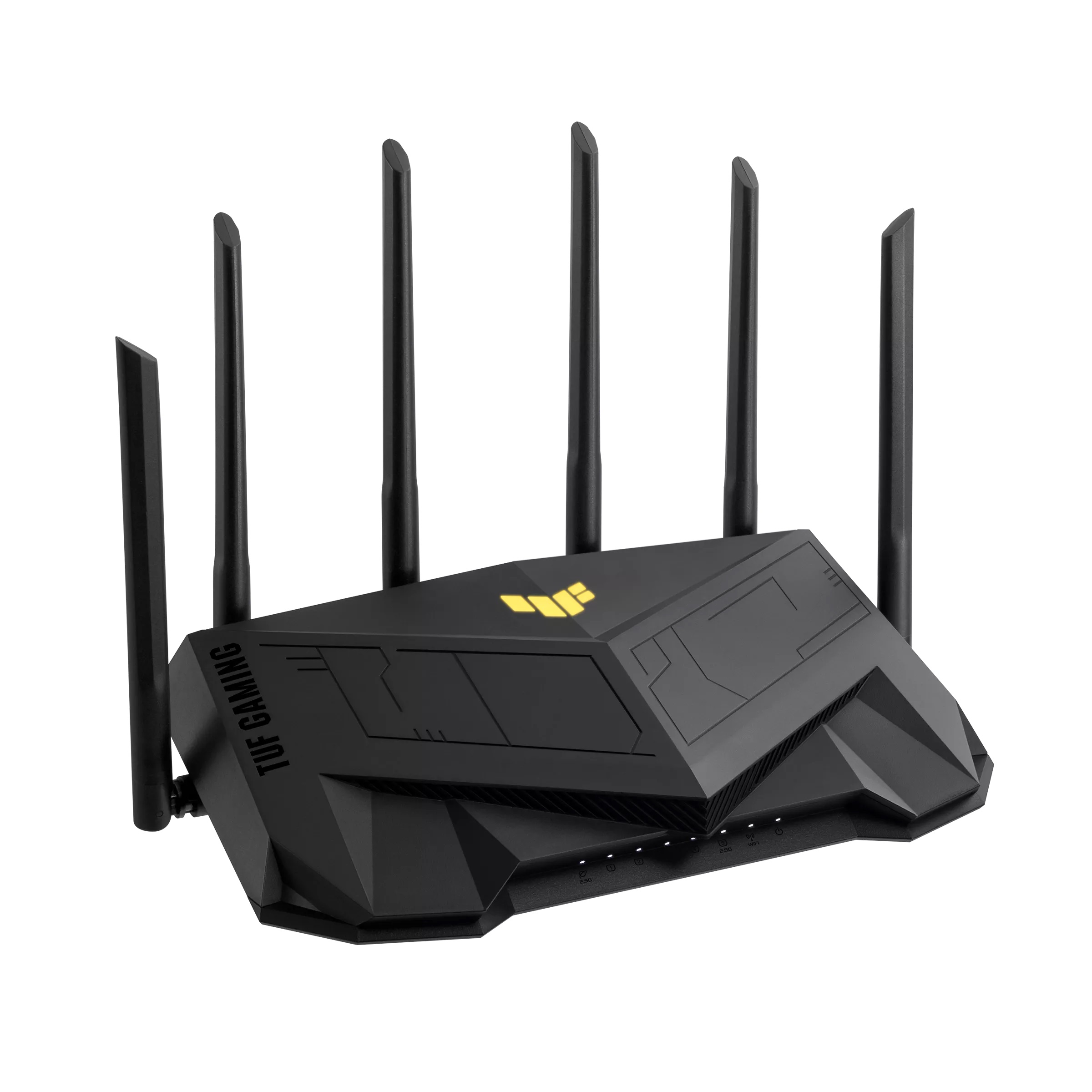 Asus Wireless Wifi 6 Dual Band Gaming Router TUF-AX6000 802.11ax 1148+4804 Mbit/s 10/100/1000 Mbit/s Ethernet LAN (RJ-45) ports 5 Mesh Support Yes MU-MiMO Yes No mobile broadband Antenna type External