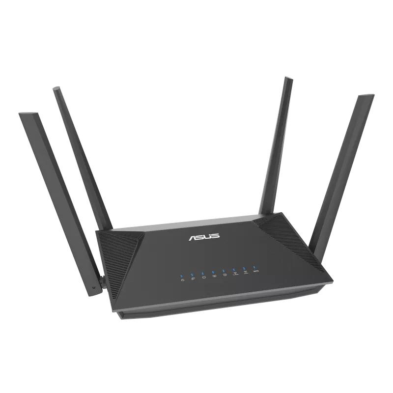 AX1800 AiMesh Wireless Router, RT-AX52, 802.11ax, 10/100/1000 Mbit/s, Ethernet LAN (RJ-45) ports 3, Mesh Support Yes, MU-MiMO No, No mobile broadband, Antenna type External