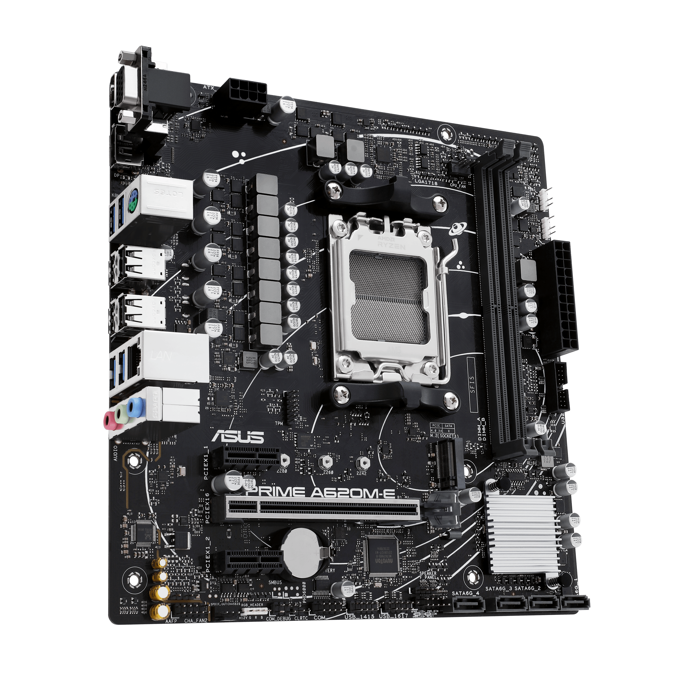 ASUS Prime A620M-E AMD A620 Protsessoripesa AM5 Mikro ATX