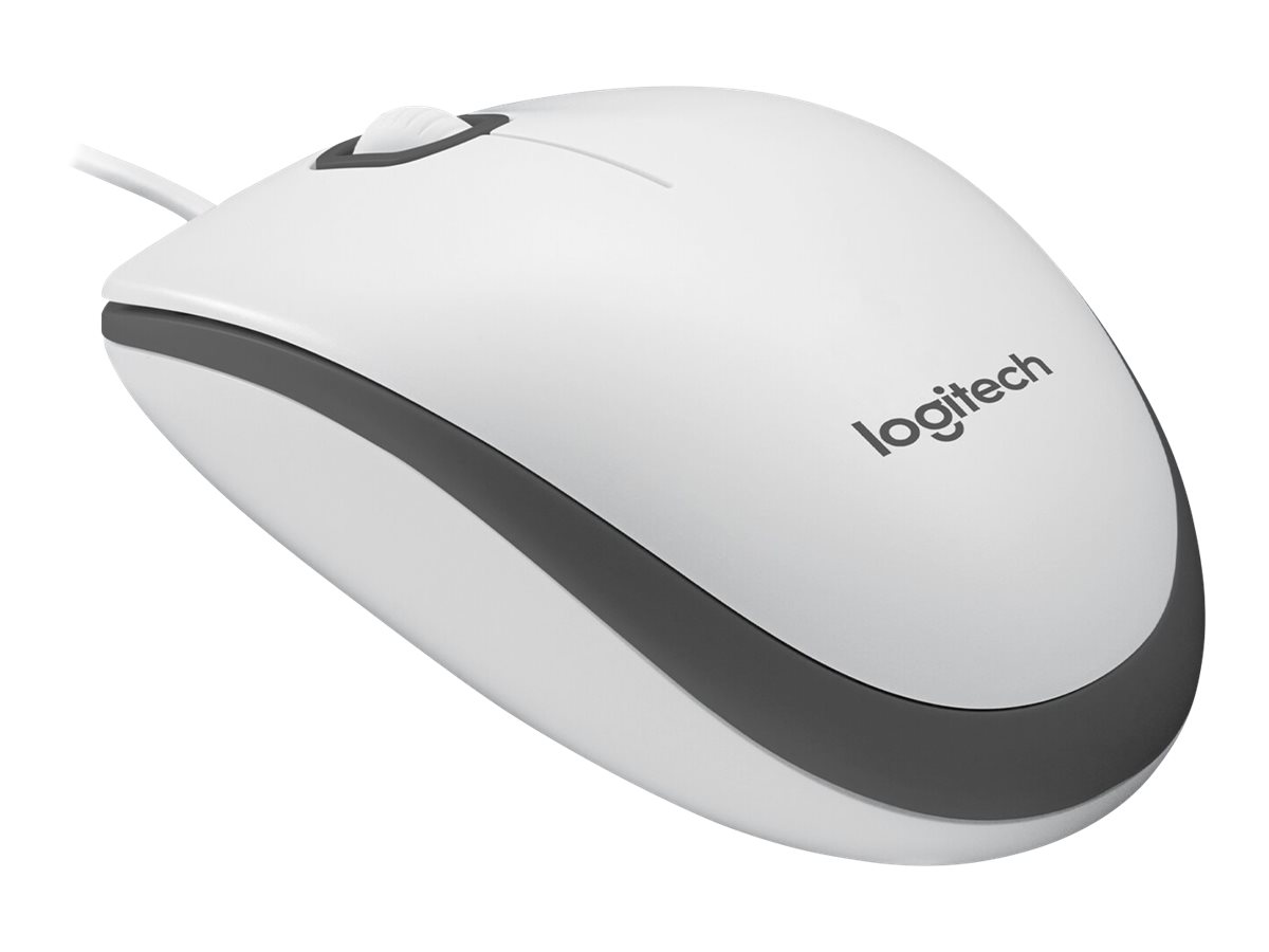  Logitech Mouse M100 (910-006764), White